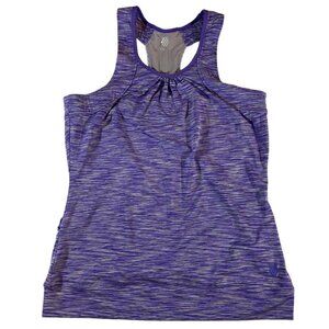 K-Swiss Purple feather fabric stretch athletic top Size Small Like new!
